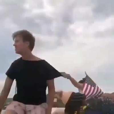 His reaction is pure gold!