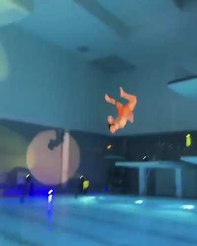 HMB while Belly Flop off the High Diving Platform.