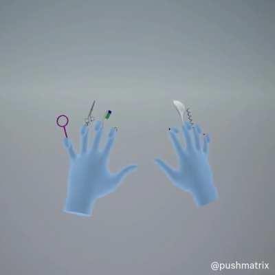 Swiss army hands in VR. Would you play a game with this mechanic?