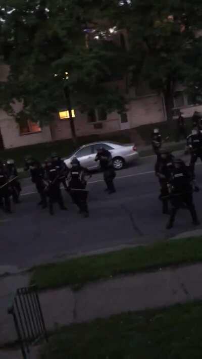 Please make this go viral. I am begging you. Police and National Guard patrolling neighborhood and shooting civilians on their own property. Make America see this, I beg you. [Minneapolis]