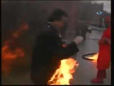 Fire « Safety » demonstration I feel like this belongs here