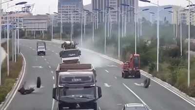 Devastating blow from behind