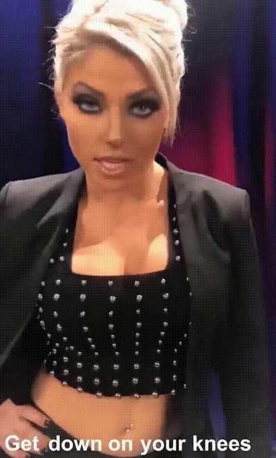 POV: Alexa Bliss shows a dominant attitude towards you. How do you react?