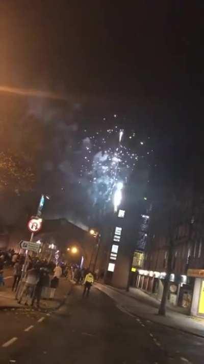 Glasses turn fireworks into presents.