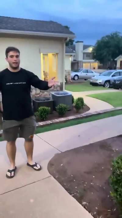 Some crazy woman going off on a neighbour