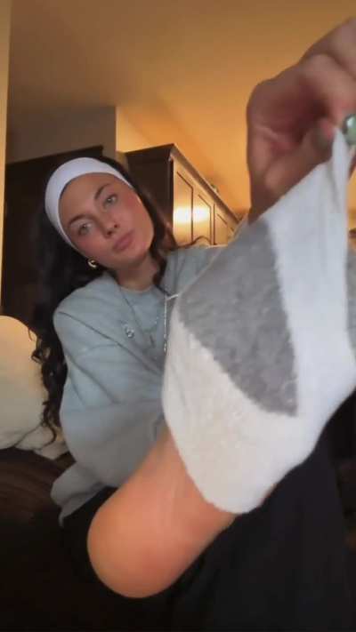 Look at how sweaty and dirty my feet are