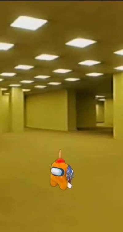 amogus in the backrooms