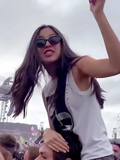 Crowd control at Glastonbury