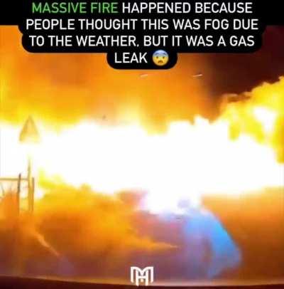 Gas leak mistaken as fog