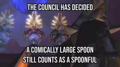 [Poetry] The council has decided a comically large spoon still counts as a spoonful