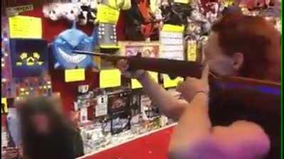 Not being careful while standing close to an Airgun