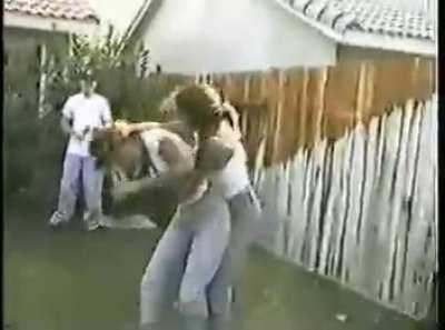 One sided girl fight beatdown. Bonus beatdown of girl with a knife
