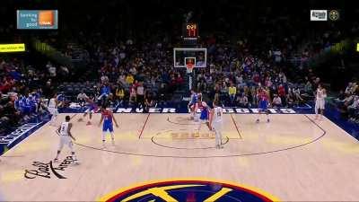 [Highlight] Jokic with a no look bullet to Monte Morris for the three