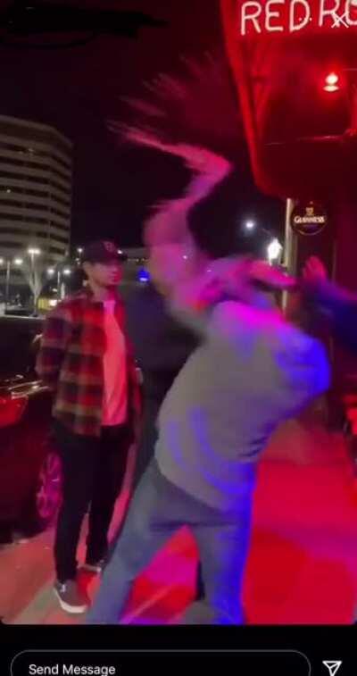 The spin straight into the parking meter