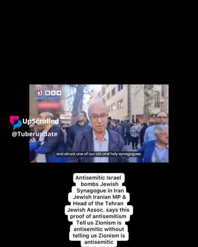 Antisemitic Israel bombs Jewish Synagogue in Iran Jewish Iranian MP & Head of the Tehran Jewish Assoc. says this proof of antisemitism. Notice the AIPAC American media did not report anything about this. Tell us Zionism is antisemitic without telling 