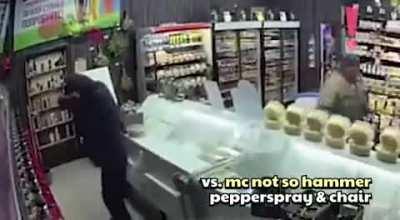 Hammer guy is blinded