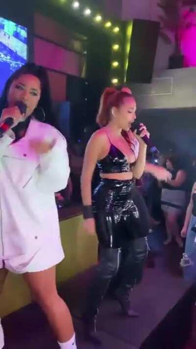 that leather hugging her body so good fuck