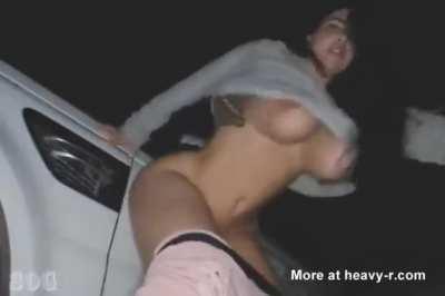 Got To Horny Driving So She Pulled Over and...