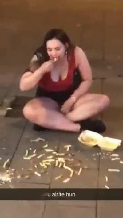 share fries with pigeon