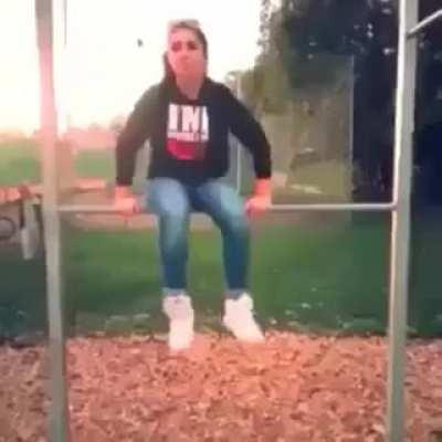 HMC While I show this kid how to do a real spin-n-flip