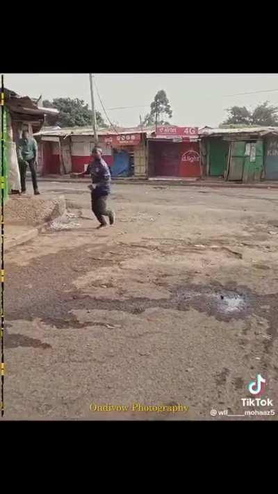 Anti-govt protests in Kenya last week..