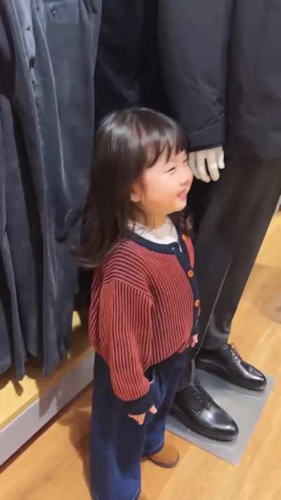 She tried so hard not to smile...