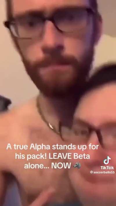 The Alpha stands for his pack