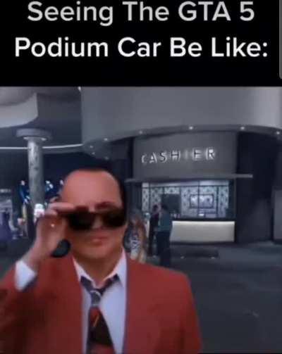the podium vehicles do be like that