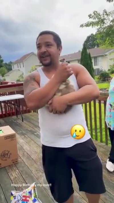 Man's best birthday present