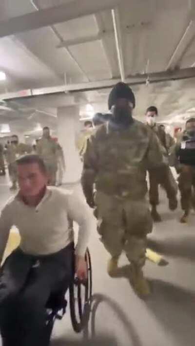 GOP Rep. Madison Cawthorn Delivers Pizza to Troops after Democrats Banish them in a Parking Garage