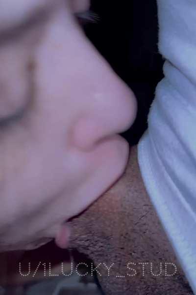 This young slut loves throating BBC