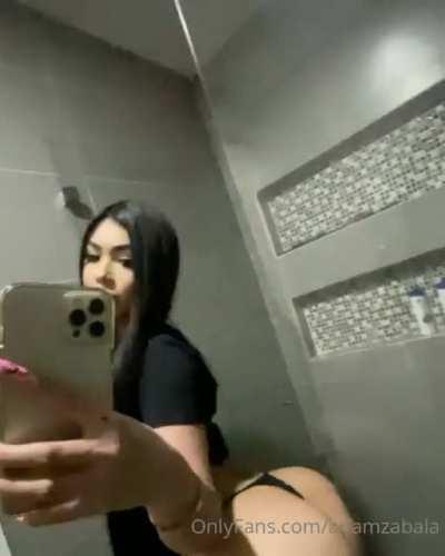En el baño