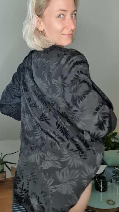 I put on a nice jacket for you but it didn't