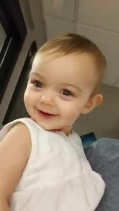 Hearing echo for first time