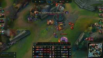 RNG Cryin buying mobi boots and running it down in EUW SoloQ