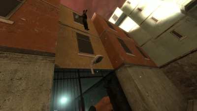 What's up with Combine Grunts dropping Rebels off buildings?