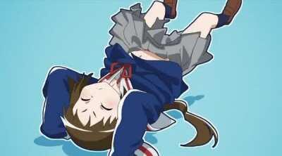 Attempting to do something athletic