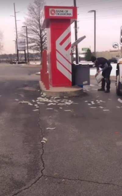 To fill the atm machine