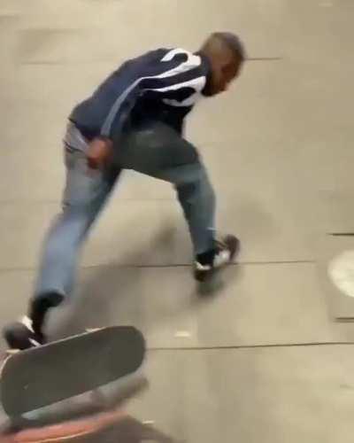 Skateboarder Executes Perfect Recovery From Fall