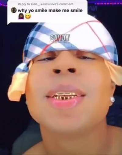 Still waiting for him to smile