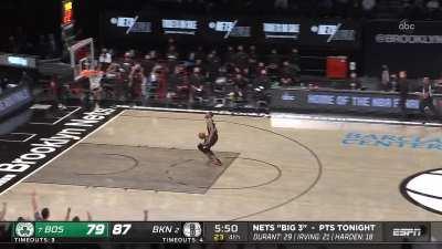 [Highlight] Durant steals it and slams it down for the Nets' largest lead of the game