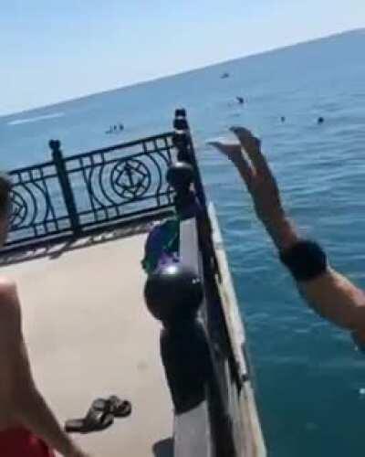 HMB while I jump over this railing