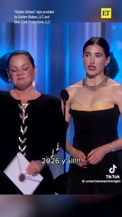 Melissa McCarthy & Kathryn Hahn Present “Best Male Actor in a Limited Series” at the Golden Globes