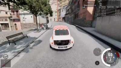 A nifty way to escape a police chase...