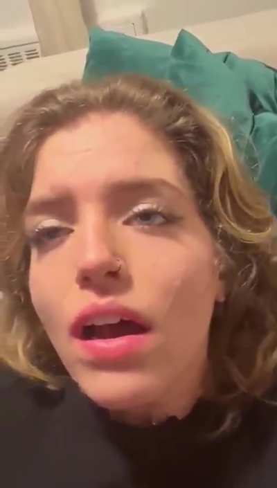 Holy fuck her face says it all. She NEEDS it.