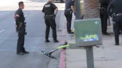 My view of the LAPD involved shooting at Hollywood and Highland.