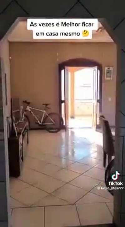 Short circuit right in front of the house