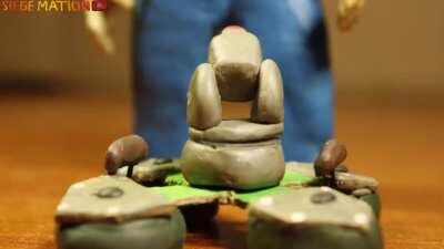 Jäger trailer made out of clay