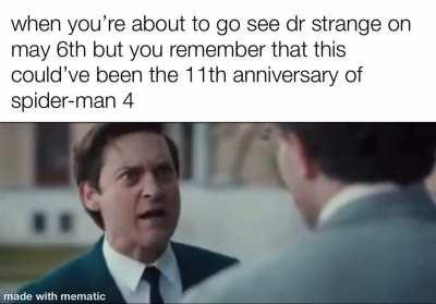 why we gotta live in the timeline where spider-man 4 was never made?