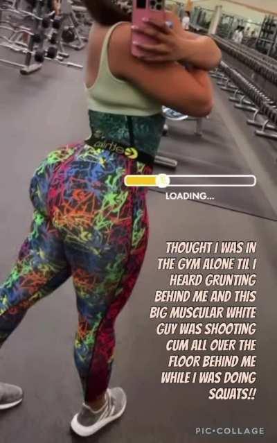 Wasn’t going to stop her from finishing her workout tho